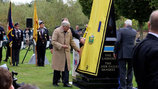 His Royal Highness The Duke of Gloucester honoured the 300 years of service by the former Gloucestershire Regiment, which was founded in 1694 (Picture: National Memorial Arboretum)