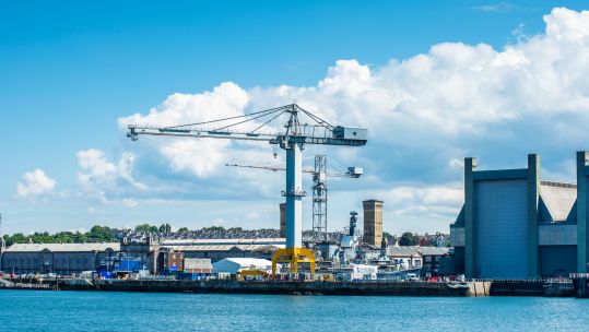 The Frigate Refit Complex at HMNB Devonport (Picture: Andrew Michael/Alamy Stock Photo).