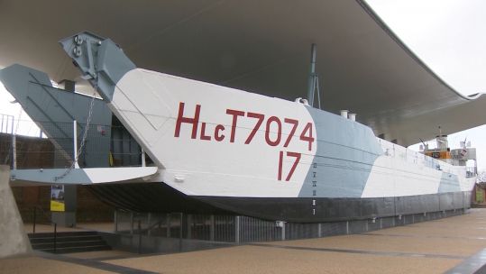 The Landing Craft Tank (LCT) 7074 the last remaining tank landing craft of its kind which played a crucial role in D-Day is opening to the public renovated from a barnacle-covered wreck. 11122020 CREDIT BFBS