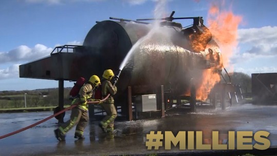 The NMAT Firefighting Module in action