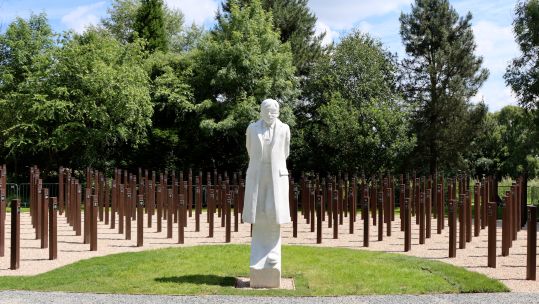 The National Memorial Arboretum has unveiled the newly refurbished Shot at Dawn memorial, a tribute to 309 soldiers executed during the First World War (Picture: National Memorial Arboretum) 