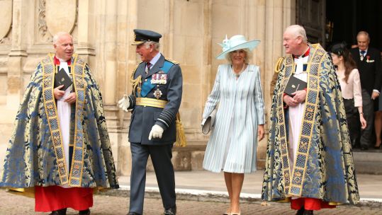 The Prince of Wales and the Duchess of Cornwall at Westminster Abbey (Picture: Alamy).