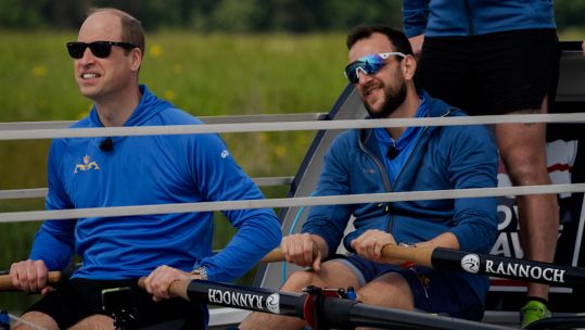 The Prince of Wales, William, joined HMS Oardacious crew, Dorney Lake 210523 NO USE AFTER 311223 CREDIT Kensington Palace