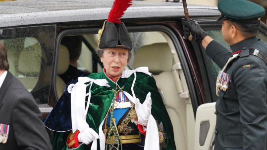 The Princess Royal arriving ahead of the coronation ceremony of King Charles III and Queen Camilla at Westminster Abbey, central London. Picture date Saturday May 6, 2023. CREDIT PA