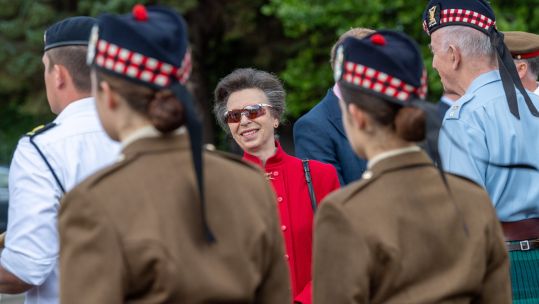The Princess Royal attended one of the final rehearsals of The Royal Edinburgh Military Tattoo 04082022 CREDIT REMT