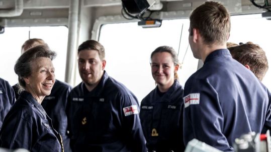 The Princess Royal joins assault ship HMS Albion on exercises in Scotland 25092021 Credit Royal Navy.jpg