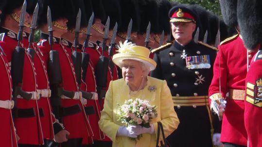 The Queen at ceremony of the keys 