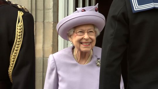 The Queen attended an Armed Forces Act of Loyalty Parade in Edinburgh 28062022 CREDIT BFBS.jpg