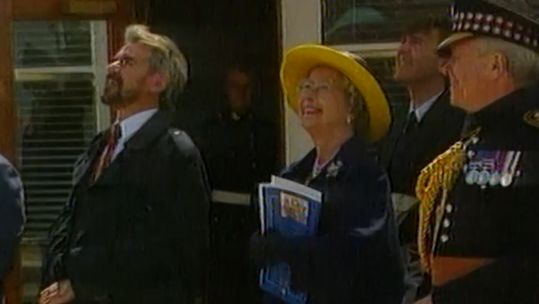 The Queen on board HMY Britannia DATE UNKNOWN CREDIT HMY Britannia