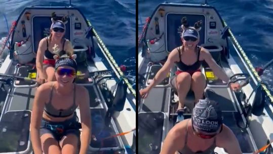 The Royal Navy’s Official Ocean Rowing team HMS Oardacious Valkeries 26120224 CREDIT HMS Oardacious X