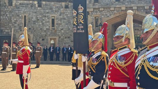 The Standards symbolise the history, achievements and identity of the two regiments