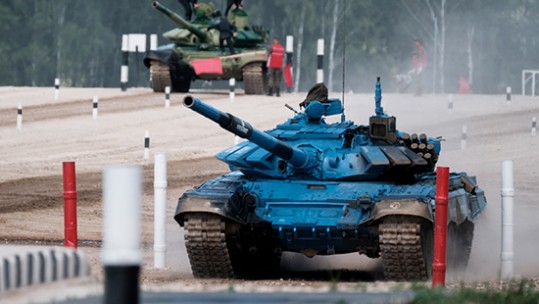 The Tank Battalion event is the first to get underway (Image: Russian Defence Ministry).