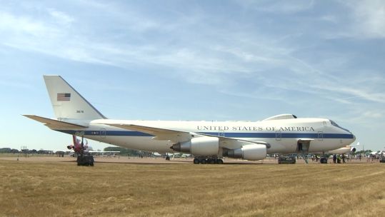 The US 'Doomsday Plane' visits RIAT for the first time.
