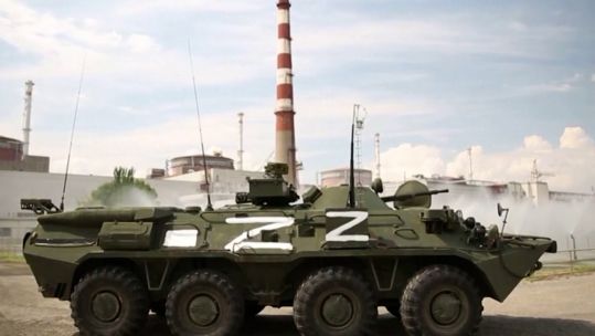 The Zaphorizhzhia power station is currently in Russian hands and Ukraine claims to have evidence that it will be sabotaged (Picture: Reuters).