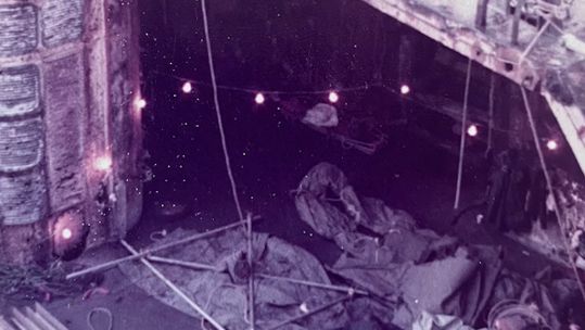The aftermath of a missile attack on HMS Glamorgan in the Falklands War (Picture: MOD)