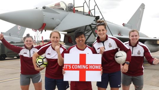 The all-female team from RAF Coningsby set to fly over Wembley Stadium ahead of England's Lionesses taking on Germany in the final of Euro 2022
