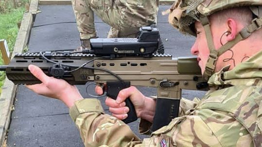 The British Army will soon be using the SMASH sights delivered to help counter drone threats (Picture: British Army).