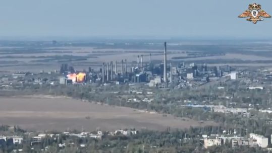 Ukraine forces withdraw from the besieged city of Avdiivka after months of fighting (Picture: Ukrainian Social Media).