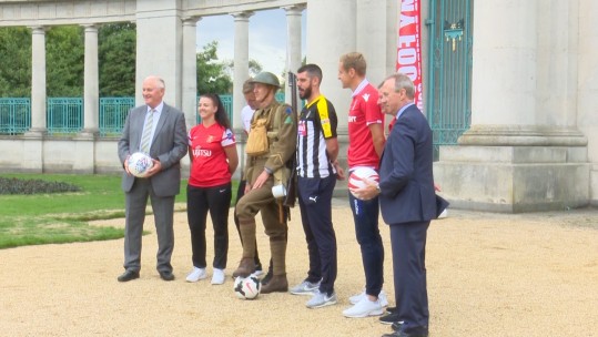 The event was launched at the Nottingham War Memorial Gardens.