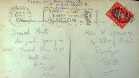 The letter addressed to Ms Ponting