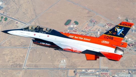 The variable In-flight Simulator Aircraft, X-62A, F-16 mod 14062021 CREDIT US Dept of Def