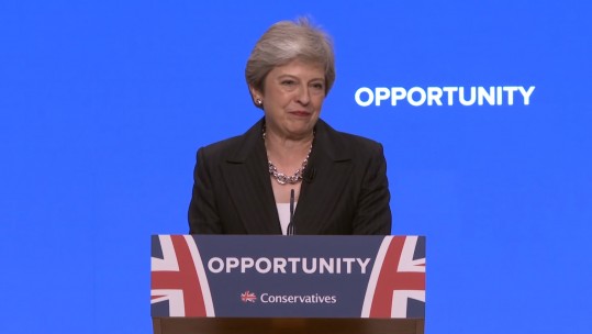 Theresa May Tory speech