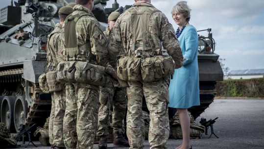 Theresa May troops