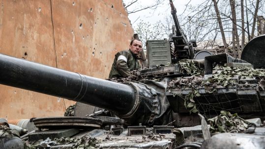 This particular T-80 was involved in the siege of Mariupol in 2022 - its fate is unknown, but the attrition rate of the type has been high