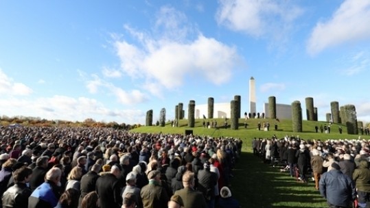 Thousands attended the ceremony (Picture: PA).