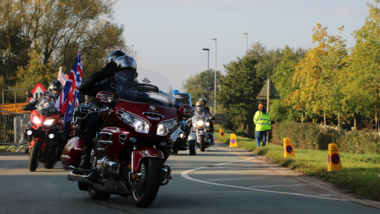 Thousands of motorcyclists pay tribute to the fallen at the National Memorial Arboretum 051024 CREDIT National Memorial Arboretum .