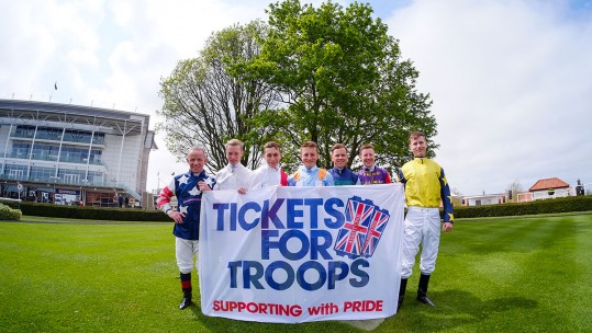 British Horseracing Celebrates Forces Ticket Donation Milestone