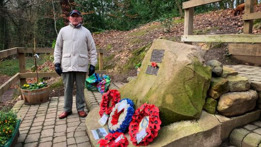 Tony Foulds hoped a tribute would be paid for them men who lost their lives Credit BBC Dan Walker 