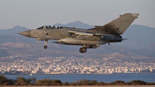 RAF Tornado GR4&#039;s on return to RAF Akrotiri Cyprus