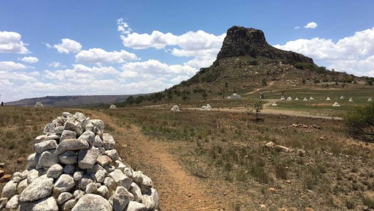 Battlefield of Isandlwana where 1500 British soldiers died 
