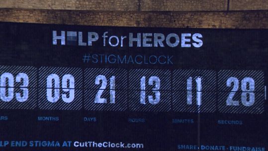 Help For Heroes' Stigma Clock
