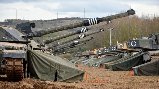 Tanks And Trucks Tear It Up On Salisbury Plain
