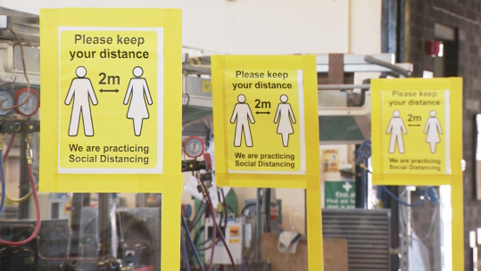 Training continues at HMS Sultan despite the coronavirus pandemic