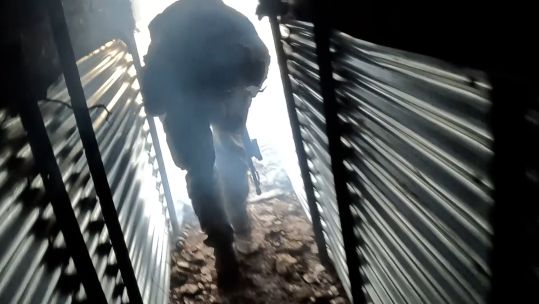 Trench warfare Senny bridge Training area infantry battle school 250324 CREDIT BFBS