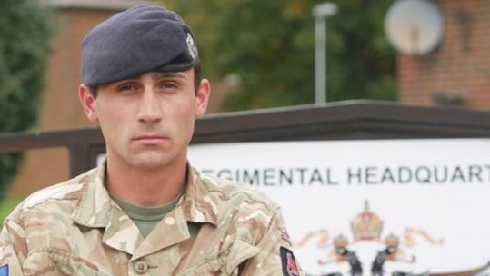 Trooper Ross Woodward's bravery is being recognised (Picture: British Army).