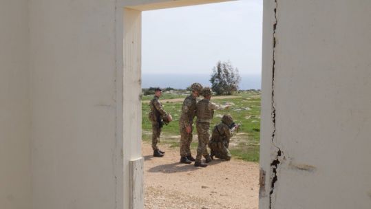 Troops train in Cyprus 010319 CREDIT BFBS