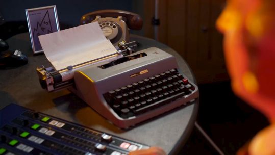 Typewriter from My Secret Falklands War documentary