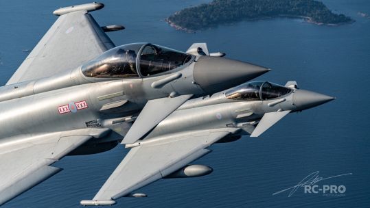 Typhoon Display Team Flying Helsinki Airshow Finland 060721 CREDIT RC PRO