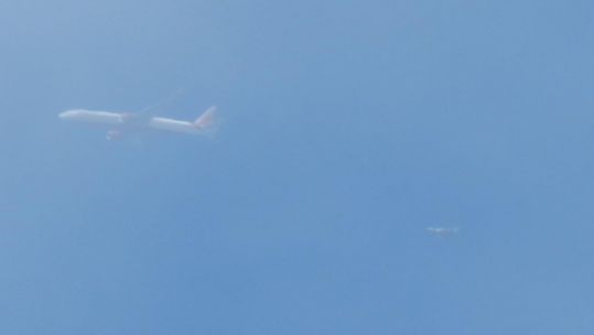 Typhoon escorting Air India flight