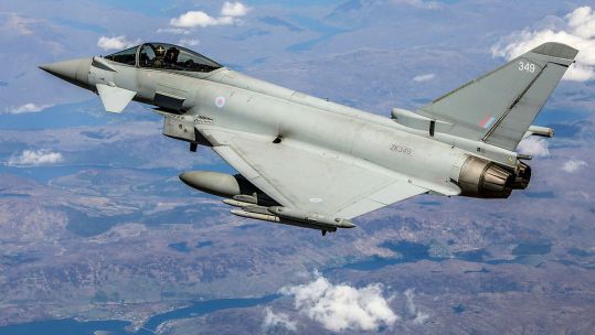 Typhoon from RAF Lossiemouth in May 2021