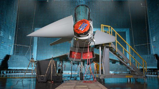 Typhoon with the ECRS radar before first flight 280924 CREDIT BAE Systems