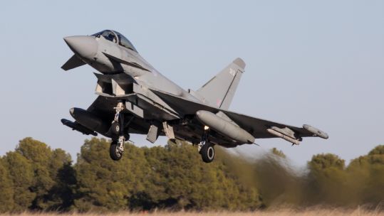 Typhoons from 29 Squadron at RAF Coningsby are currently in Spain on an air exercise with Nato allies