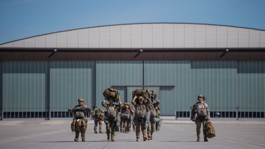 Cover image: US personnel at Ramstein Air Base in Germany (Picture: US Department of Defense).