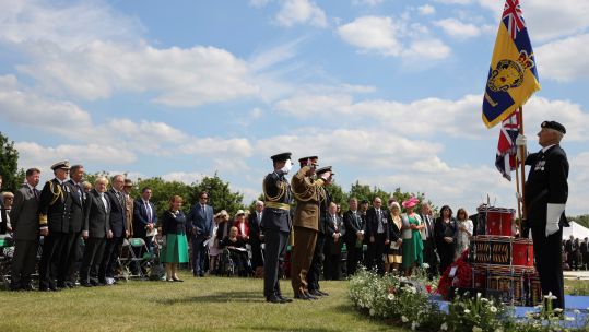 UK Armed Forces have paid tribute to veterans of the Falklands Conflict at a commemoration at the National Memorial Arboretum. 14062022 CREDIT MOD Crown Copyright.jpg