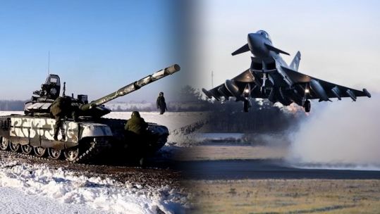 UK Russia militaries comparison (Picture: Russian MOD/MOD).