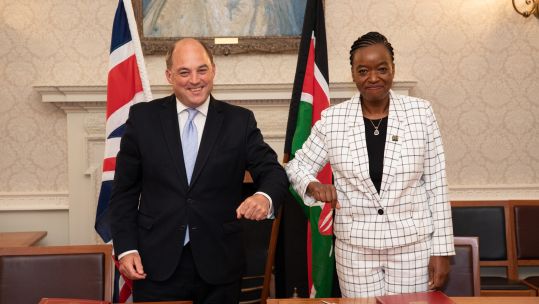UK and Kenya sign new Defence Cooperation Agreement to tackle shared threat from Al-Shabaab, Ben Wallace 28072021 CREDIT MOD